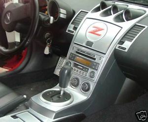 Nissan 350Z 350 Z 350 Z Interior Brushed Aluminum Dash Trim Kit 2003 2004 2005