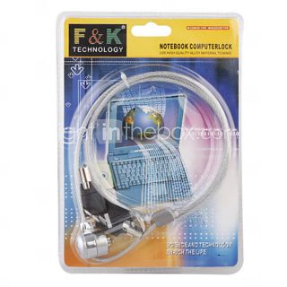 Rope Security Cable with Key Lock for Laptops (1M Length)   USD $ 3.63