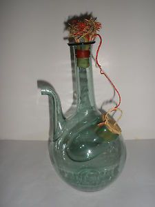 New Price Antique Blown Glass Wine Decanter with Ice Compartment