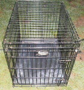 30" Folding Wire 2 Door Pet Crate Cage Dog Cat Portable Kennel