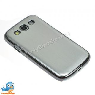Silver Brushed Metal Aluminum Hard Case for Samsung Galaxy S3 SIII I9300