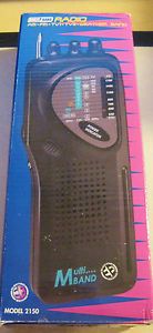 Electro Brand 2150 Multi Band Radio Am FM TV1 TV2 Weather Band New in Box 1999