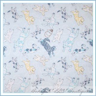 BonEful Fabric FQ Small Large Dog Puppy Play Toy Aqua Blue White Baby Boy Cotton