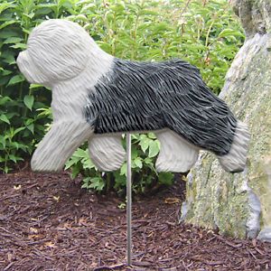 Old English Sheepdog Dog Figuregarden Stake Home Yard Decor Dog Products Gifts