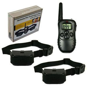 LCD Remote Control Shock Vibra Supplies Training Collar 2 Dog Pet Supplies