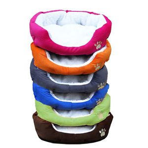 6 Colors 2 Sizes Cat Dog Pet Soft Warm Fleece Bed House Plush Cozy Nest Mat Pad