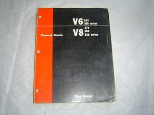 Cummins V6 352 378 V8 470 504 555 Series Diesel Engine Service Shop Manual