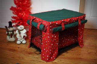 Pet Dog Cat Rabbit Christmas Crate Cabana Cover Snoozer Small with Pillow