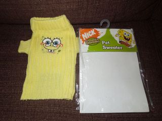 Nickelodeon Spongebob Squarepants Pet Sweater Dog Dress Up Clothing