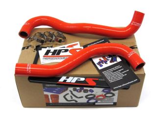 HPS Silicon Silicone Radiator Hose Replacement Kit for Honda 12 Civic SI Red