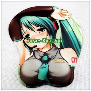 Hot Sexy Anime Girl Soft Big Breast 3D Silicon Mouse Pad GB300