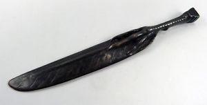 Good Vintage Art Deco Bronze Figural Letter Opener Paper Knife Claw Feather