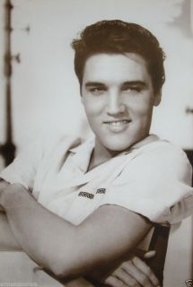 Elvis Presley "Black White Arms Folded" Poster from Asia Rock N Roll Pop
