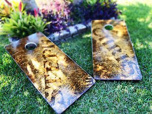 Playable Art Your Name Richwood Regulation Cornhole Boards and Bags
