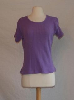 Blue Fish Barclay Shirt Top Sz Medium Purple Short Sleeve