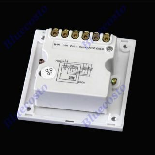 Digital 4 Port Way Wireless Home Appliance Remote Control Power Switch AC 220V