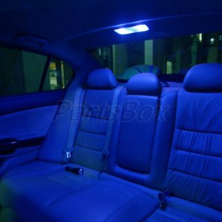 4X Blue LED Map Dome Lamp T10 194 168 211 2 Festoon Interior Light Package