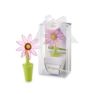 Flower Bottle Stopper Favor in Whimsical Window Gift Box by Kate Aspen