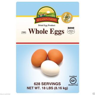 628 Servings Dried Whole Eggs Emergency Survival Camping Food Storage Pail 18 Lb