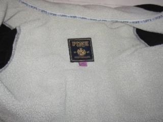 Victoria's Secret Love Pink Hoodie Sherpa Fleece Sweatshirt Jacket Coat Medium