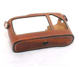 Genuine Real Leather Case for Fujifilm X100 Brown