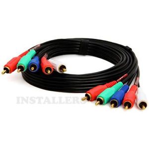 12 ft Feet Component Video Cable with Audio 5 RCA for Video Cameras HDTV DVD VCR