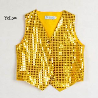Baby Boy Girl Unisex Sequin Vest for Dance Party Show Costume