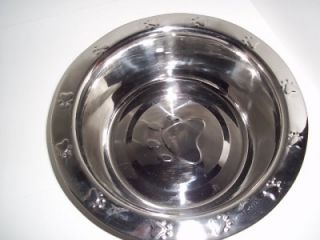 3 Quart Stainless Steel Dog Dish Food Water Dish Bowl