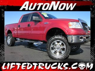 2008 Ford Lariat F 150 Super Crew Cab 4x4 Custom Lifted Truck Leather DVD Nice