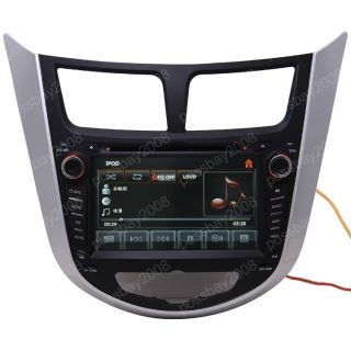 Car GPS Navigation Touch Screen DVB T TV DVD Radio for 2011 Hyundai Verna Accent