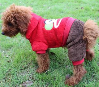New Fashion Cartoon Monkey Pet Dog Fleece Clothes Product Clothing Warm Costume