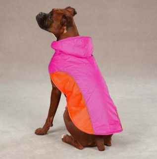 Dog Coat Blizzard Jacket Pink Raspberry Blue Zack Zoey Hooded Detachable Hood