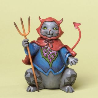 Jim Shore Pint Sized Halloween Cat Figurine