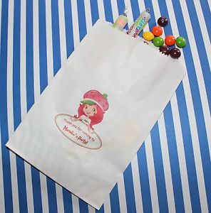 Strawberry Shortcake Personalized Favor Bags Candy Buffet Party Bags