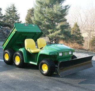 2003 John Deere Gator 6x4 6' Plow Electric Dump Chain Driven 4 Wheel Drive