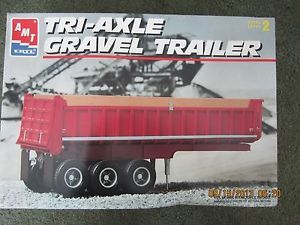 1 25 Scale Tri Axle Gravel Trailer by AMT Ertl