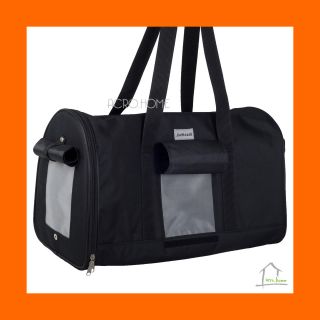 18" Durable Black Vents Pet Dog Cat Bag Hand Carry Carrier Crate Travell D156