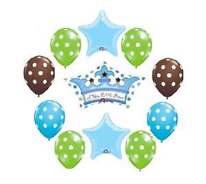 Baby Shower Balloons Party Supplies New Prince Welcome