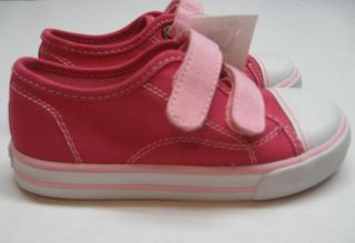 Baby Gap Girls Sneakers Size 9 Toddler Pink Hibiscus Tennis Shoes New