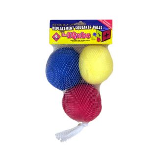 Kyjen Plush Puppies Squeakin' Balls Dog Toy for Iqube 3 Pack Replacement