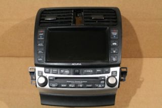 04 08 Acura TSX V6 Navigation Screen Radio 6 CD AC Climate Control 7KA0 2005