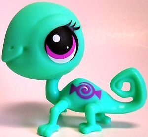 LPS Littlest Pet Shop 3318 Candyswirl Dreams Green Gecko Lizard Chameleon