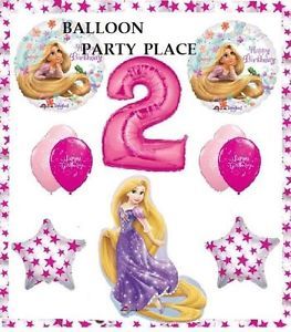 Disney Princess Rapunzel Purple Pink Tangled 1st 2nd Birthday Party Balloons New