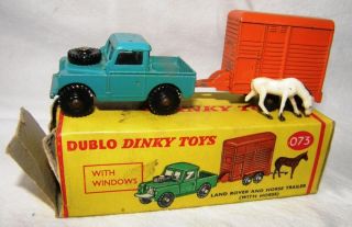 Dinky Dublo 073 Land Rover and Horse Trailer