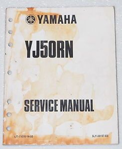 2001 Yamaha Vino 50 Scooter YJ50 Service Manual YJ50RN Factory Shop Repair
