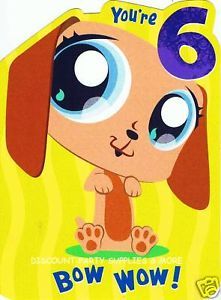 Littlest Pet Shop Puppy Happy Birthday Greeting Card