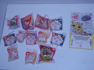 1995 2008 2012 LPS Littlest Pet Shop 11 McDonalds Toys Happy Meal Bag
