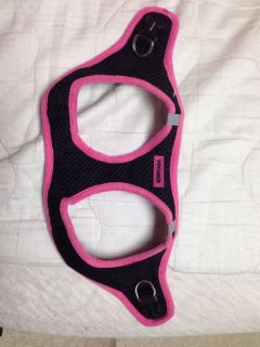 Voyager Dog Black and Pink Mesh Body Dog Puppy Harness Collar Size Small
