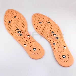 New 1pair Shoe Gel Insoles Magnetic Massage Foot Health Care Pain Relief Therapy