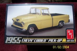 AMT 633 Model Kit 1955 Chevy Cameo Pick Up Truck 1 25 Factory SEALED New